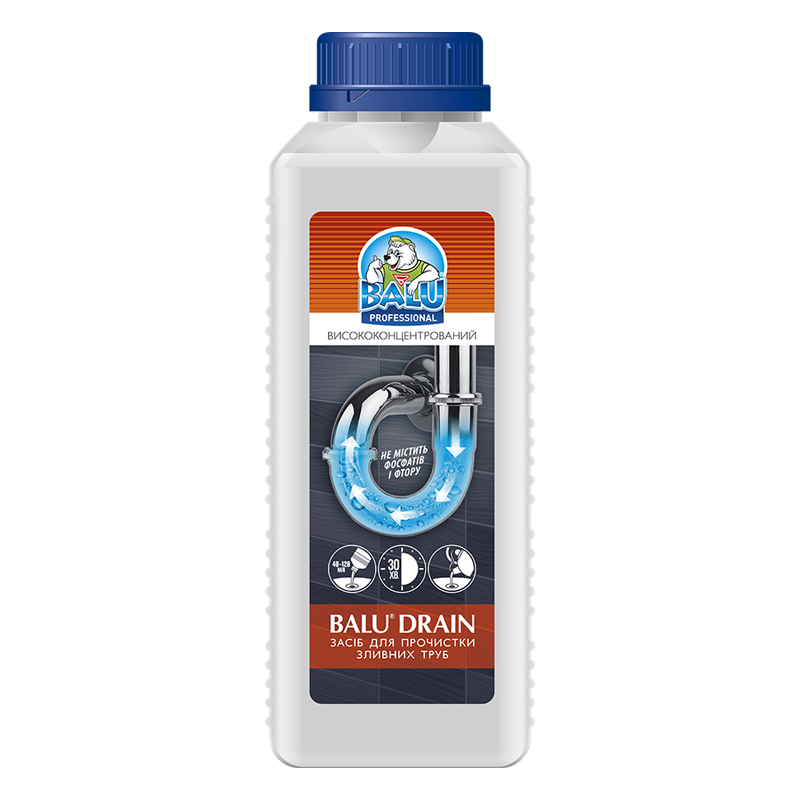 Засіб для прочистки зливних труб «BALU® DRAIN»